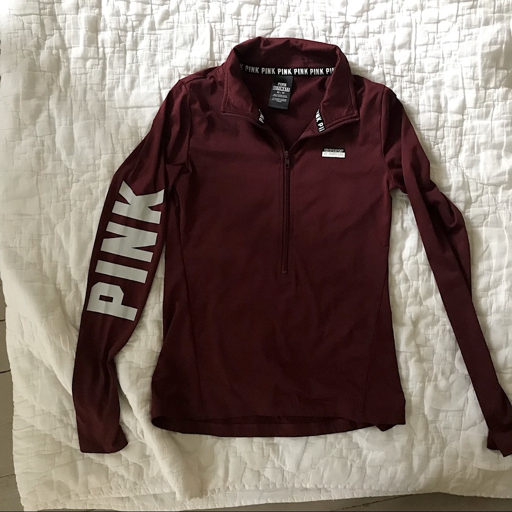 VS PINK maroon sweater